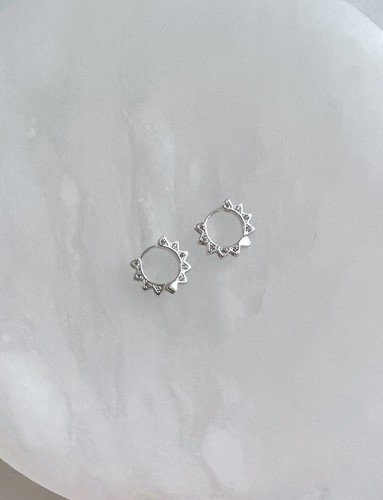 Kleine Silber Creolen Silber Huggie Ohrringe Silber Creolen Kristall Zirkon - Bild 6 von 8