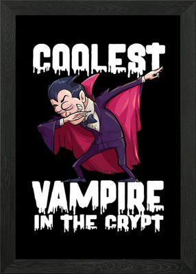Coolster Vampir im gerahmten Wandbild Poster Leinwanddruck Bild
