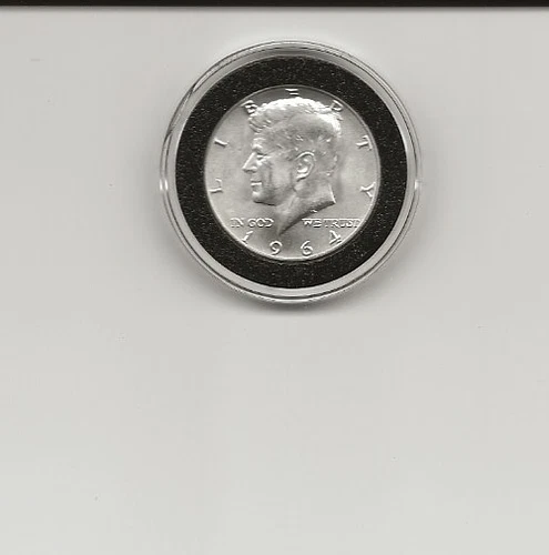 1964 UNC Kennedy Half Dollar in Holder SILVER RED HOT !!!!!!