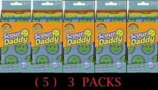 5x Scrub Daddy Scour Daddy Heavy Duty ArmorTec Sponge Scratch Free ( 5 ) 3 PACKS