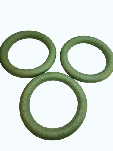 Green Foam Wreath Rings Set Of 3 For Crafting & Floral Arrangements 9.8 In Diame - Picture 5 of 6