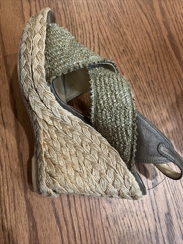 Stuart Weitzman 7.0M Women’s Sandals Hunter Wrinkle Raffia Toogood With Box - Bild 5 von 10