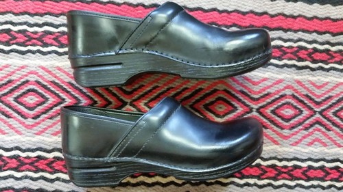 DANSKO WOMENS CLOGS PROFESSIONAL BLACK LEATHER SIZE 10.5/41 "NICE" - Picture 7 of 9