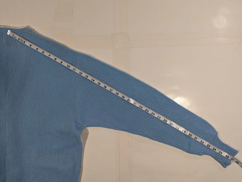 Vintage Kandahar Mens Cardigan Size Large Blue 100% Dupont Orlon Acrylic Grandpa - Picture 8 of 8
