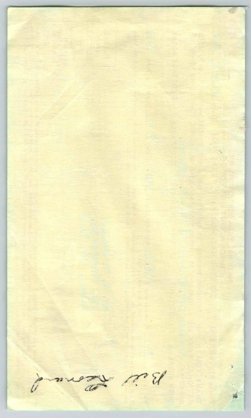 Big Bend National Park TX Chisos Mountains Lodge Receipt 1968 Texas Travel