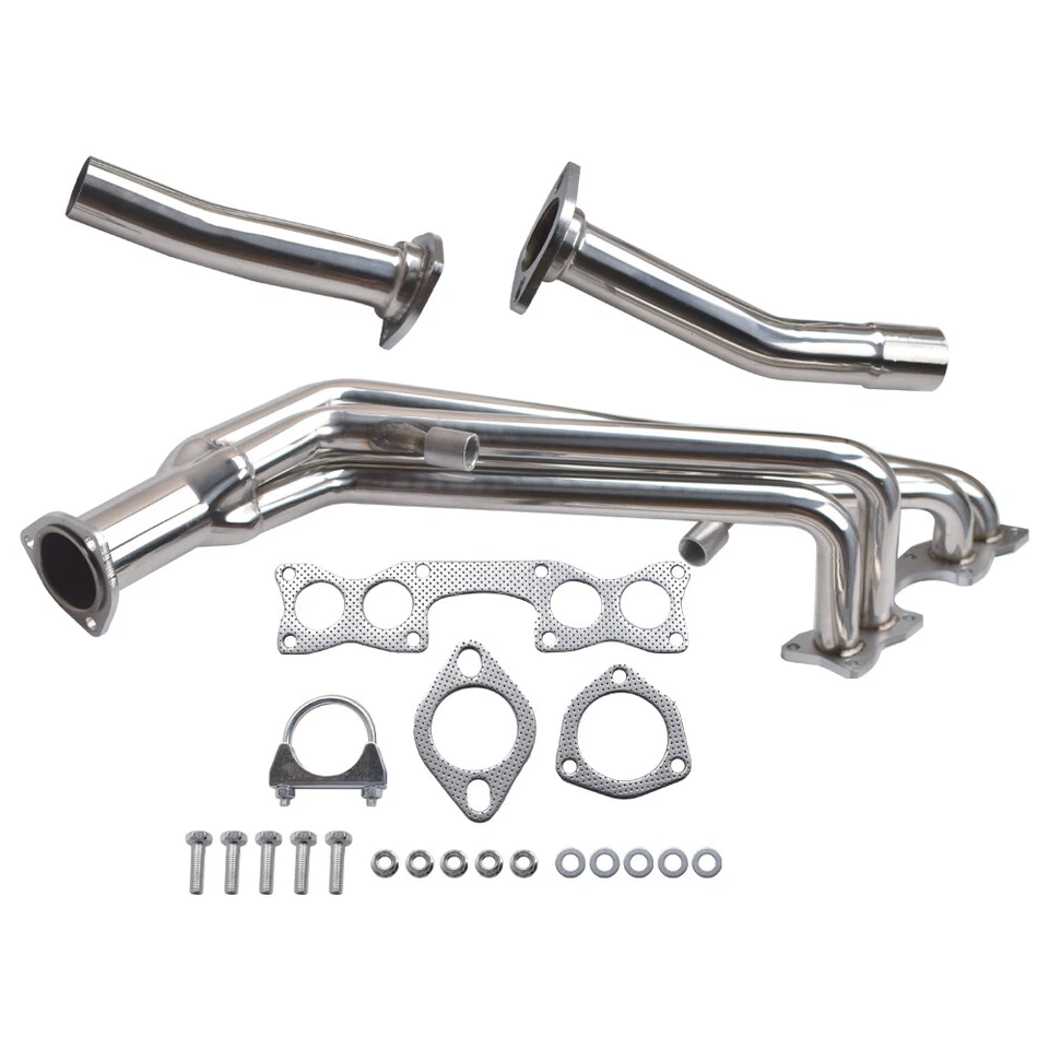 Cabezal de escape para camioneta Nissan D21 1990-95 de carrocería dura 2,4 L 4x4 4x4 Foto 4 de 4