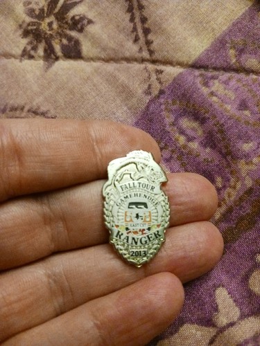 2013 Fall Tour Phish Lapel Pin Dual Posts Gamehendge Ranger Badge