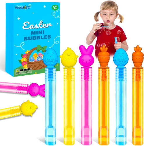 20 Pack Easter Mini Bubbles Wands Party Favors for Kids, Easter Basket Stuffers - Picture 7 of 12