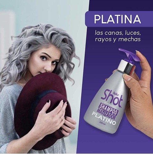Kolor Shot Shampoo Matizador Platino - 250 Ml - Picture 5 of 7