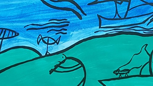 ARTIST PURTSCHERELLO......SUMMER FEELINGS IN LINES....ABSTRACT ...M0DERNE - Photo 7 sur 12