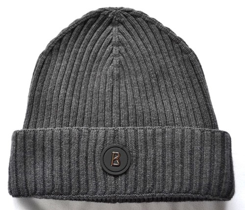 BOGNER DAMEN HERREN MÜTZE 10% KASCHMIR  WOLLMÜTZE GRAU B -LOGO UVP 120 € NEU - Bild 1 von 28