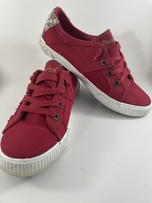 Blowfish Malibu Women's Fruit Sneaker Jester Red Smoked Canvas Size