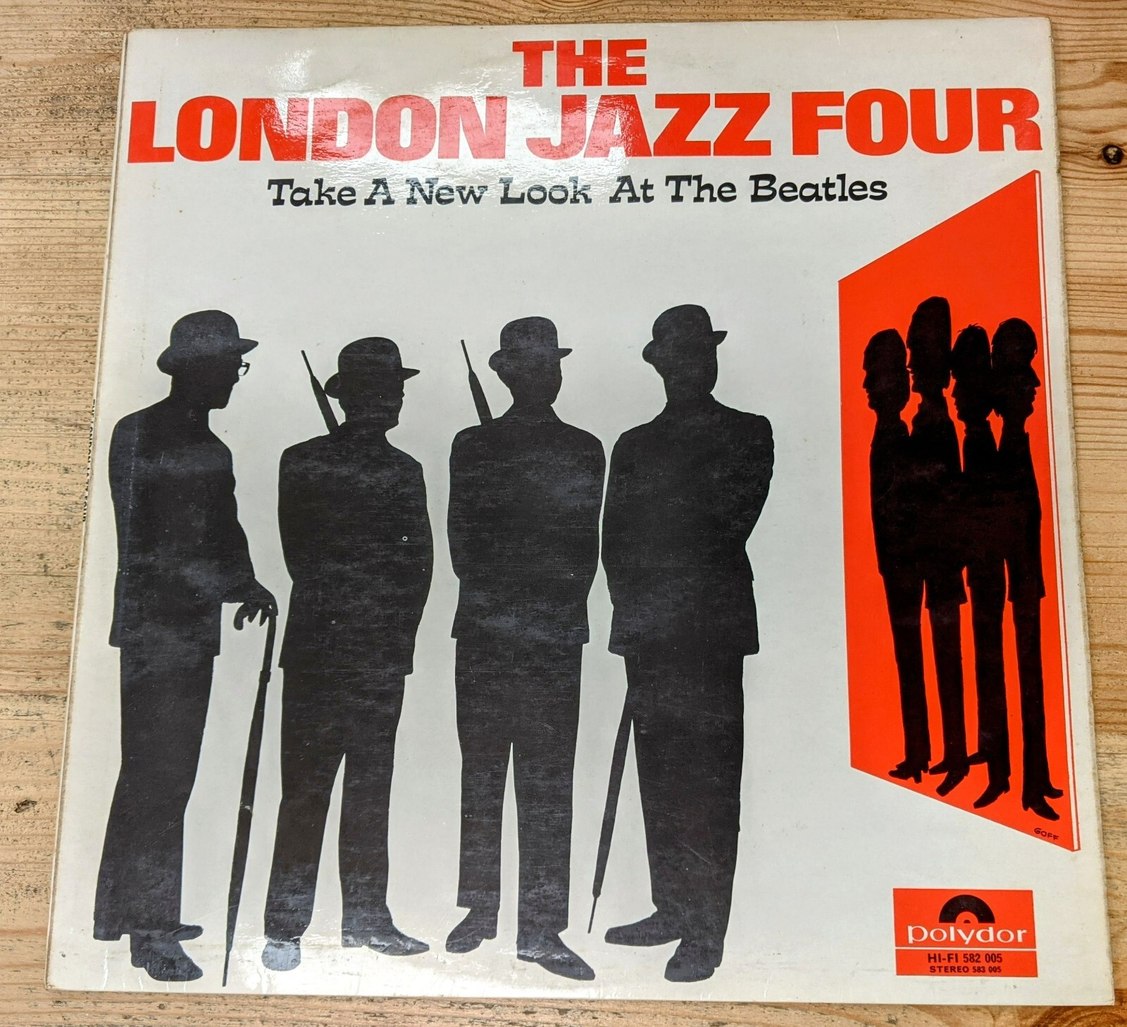 582 005 12" 33RPM '67 THE LONDON FOUR "TAKE A NEW LOOK AT THE BEATLES" EX