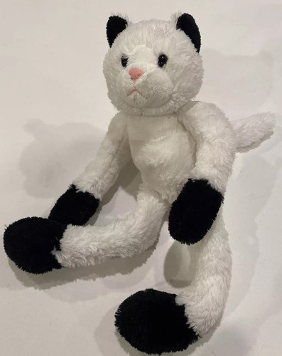 Fiesta weiße schwarze Katze Plüschtier Stofftier 16 Zoll Stofftier Kätzchen biegsames Kätzchen - Bild 1 von 2