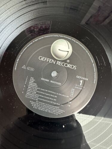 LP VINYL NIRVANA ALBUM INCESTICIDE ALBUM GEF24504 EUROPE IST PRESS 1992 NM/EX - Picture 6 of 12