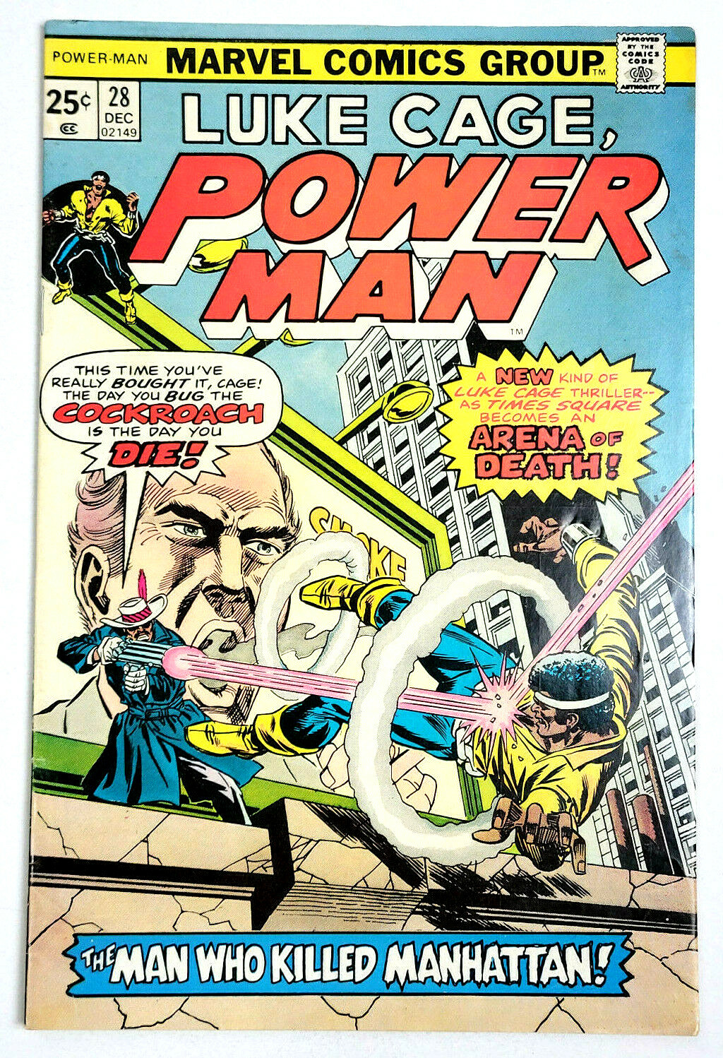 LUKE CAGE, POWER MAN # 28 - (1974) COCKROACH 1ST APPEARANCE