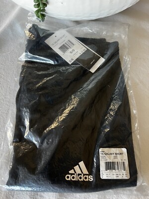 六五 Adidas Mens Black/white 7” Inseam Tennis Shorts Size Small