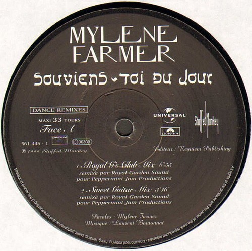 Mylène Farmer 12" Souviens-Toi Du Jour (Dance Remixes) - France - Photo 3/4
