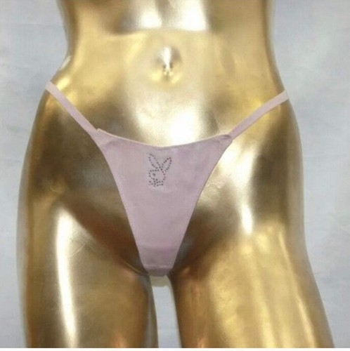 Mutandine donna Playboy rosa pelle moda perizoma G nuove con etichetta - Foto 3 di 3