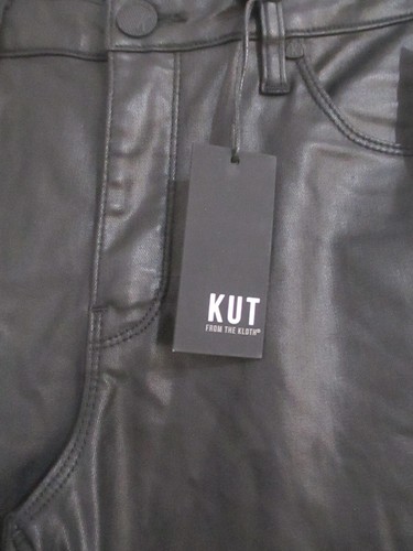 "NEW" KUT FROM THE KLOTH🌸 SIZE 8 / 31" WAIST==ANA /FLARED LEATHER LOOK PANTS - Picture 4 of 13