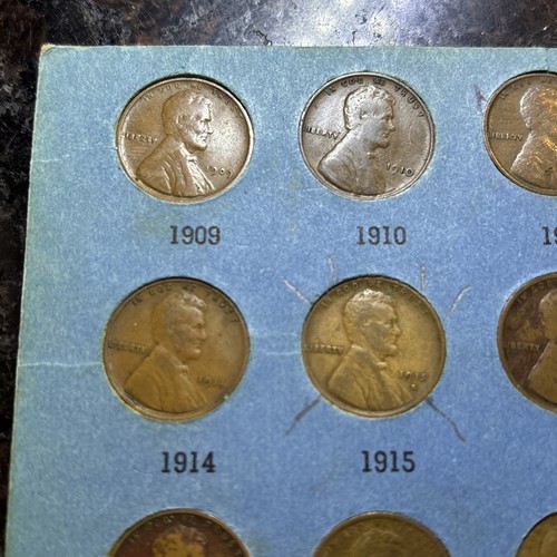 LINCOLN PENNY COMPLETE YEAR SET 1909 to 1980 Inc:1909/13D/15D/22D/24S/33D. 72pc - Picture 5 of 11