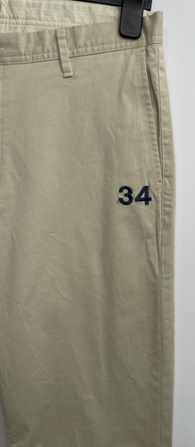 Proper Cloth Slim Fit Di Sondrio beige Stretch Baumwolle Chino Anzughose ~ 34 x 32 - Bild 10 von 18