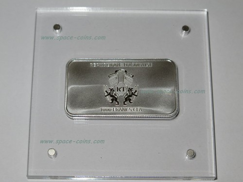 Togo 2014, Mars Meteorite, Mars Rover Curiosity, ONLY 300! Silver, 1000 Francs - Picture 8 of 12