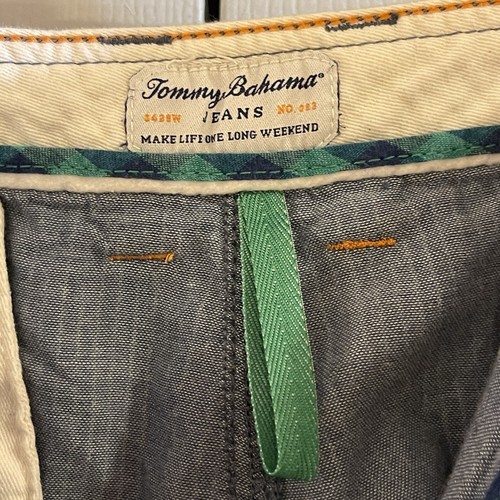 Tommy Bahama Freizeit-Chino-Shorts Herren Größe 40 blau gestreift - Bild 10 von 12