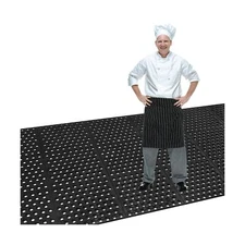 82.6 x 35.4 Inch Non-Slip Commercial Anti-Fatigue Drainage Rubber Mat Roll, H...