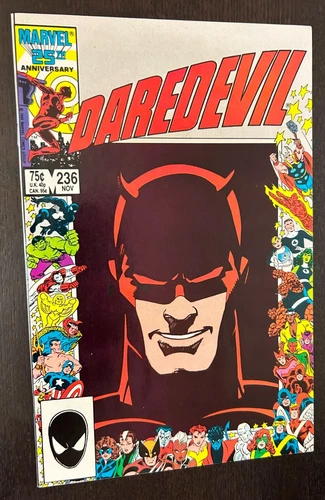 DAREDEVIL #236 (Marvel Comics 1986) -- 25th Anniversary Border -- NM-
