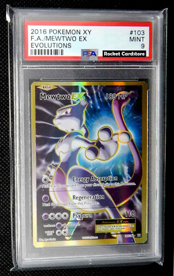 Pokemon Mewtwo EX Full Art Holo Mewtu English 103/108
