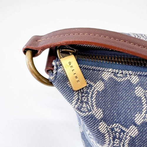 Bolso de hombro CELINE azul denim de lona Macadam - Imagen 14 de 19