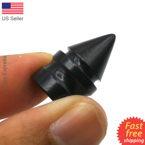 4x Wheel Tire Valve Cap Stem Cover For Bike, Car, Trucks SPIKE BLACK - Picture 9 of 10