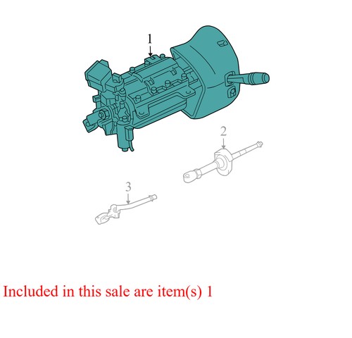 2003-2011 Lincoln Town Car Steering Column Assembly Used 7W1Z3C529A OEM - Picture 12 of 18