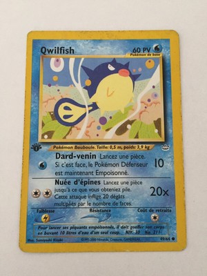 Carte Pokemon QWILFISH 49//64 Commune Néo révélation Wizard Française NEUF