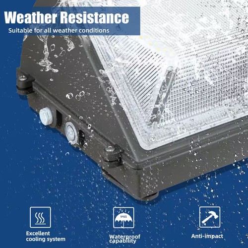 125W 150 Watt LED Wall Pack Lights Outdoor for Workshop Yard Shop Warehouse Barn - Picture 6 of 25