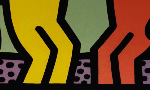 Keith Haring "Best Buddies" Limited Edition (21/150) Signed Off set Lithograph - Picture 3 of 5