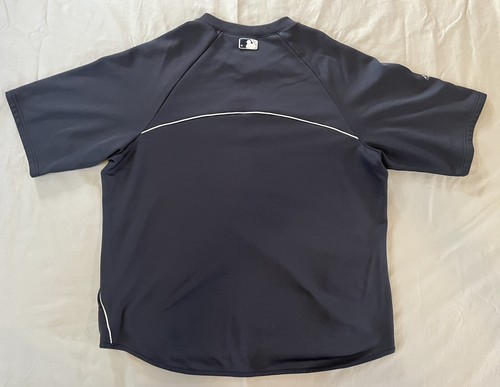 New York Yankees Player Issued Majestic Therma Base Short Sleeve Shirt Size XL - Picture 2 of 19