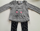 Kidgets Baby Girls Size 24 Months Light Weight Sweater Shirt With Leggings New