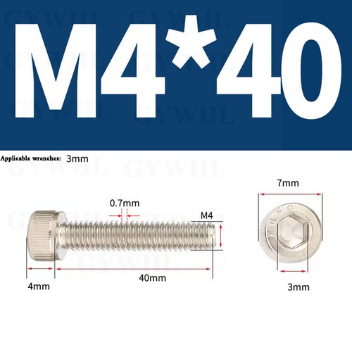Nickel Plated Cap Screws Hexagon Socket Head Allen Key Bolts High Tensile 12.9 - Picture 79 of 254