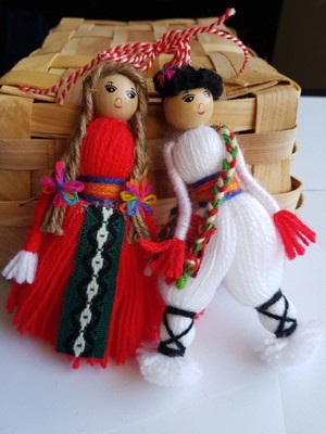 15 cm pizho Penda martenitsa Arte Muñeca martenitca martenica martenitza martisor W