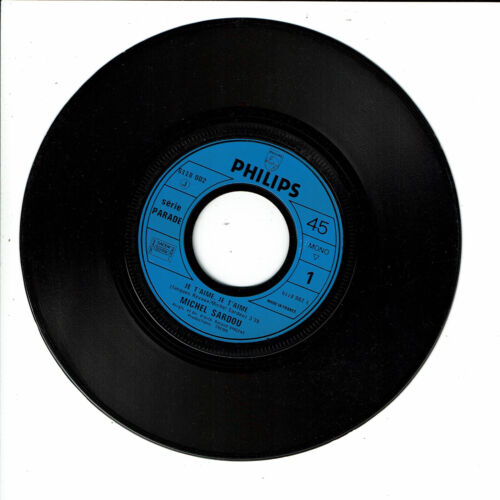 Michel SARDOU Vinyle 45T 7" JE T'AIME ...LA CORRIDA ..-PHILIPS 6118002 F Rèduit - Foto 2 di 3