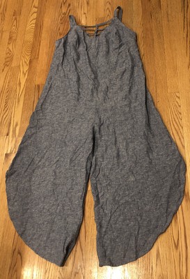 ashley stewart linen jumpsuit