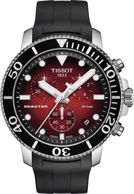 Tissot Seastar 1000 Chronograph Red Gradient Dial Men Watch T120.417.17.421.00