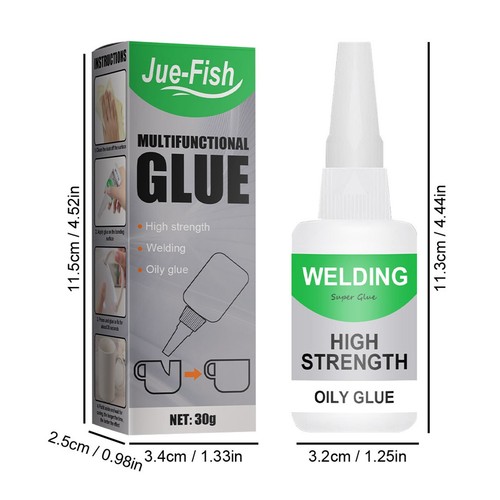 2PCS Jue Fish Multifunctional Glue, Jue-Fish Welding High-Strength Oily Glue 50g - Picture 4 of 14