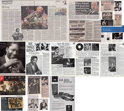 BB KING : CUTTINGS COLLECTION - Adverts - Magazine Articles