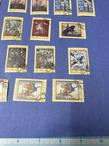 20 Vintage USSR 1988-1990 MNH Stamps, Mi. # 6082-86 Paintings/Art. *some doubles - Picture 7 of 14