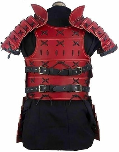 Mittelalter Echtleder Samurai Rüstung für LARP & Cosplay, Kostüm Halloween - Bild 3 von 4