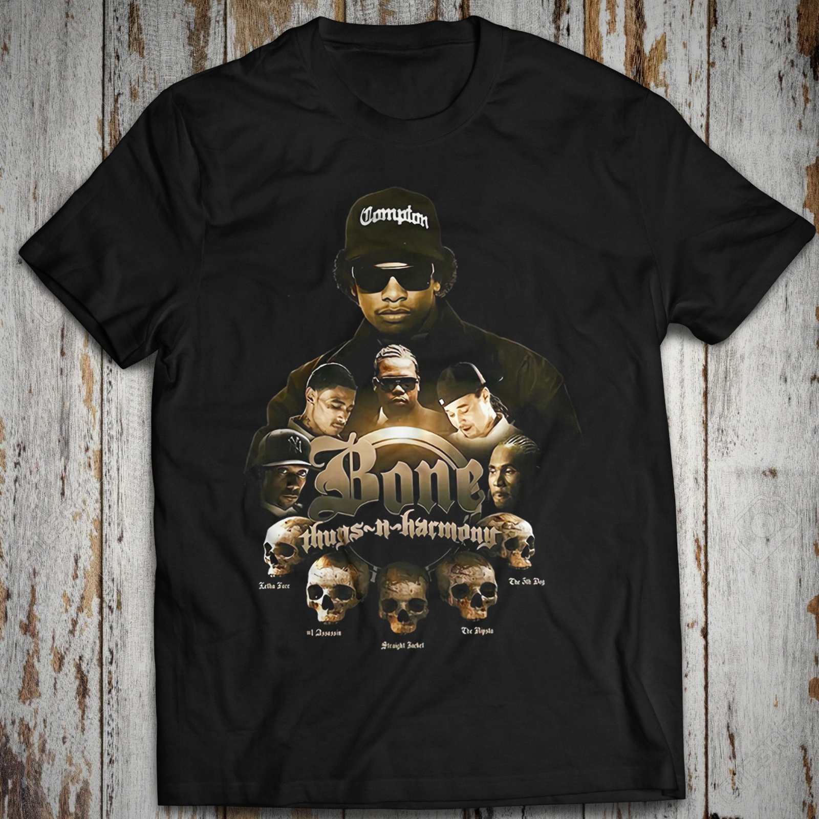 Bone Thugs-N-Harmony Straight Outta Compton  Cotton T-Shirt