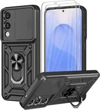 For Samsung A17 S25 EDGE A34 A54 S24 FE A16 A26 A36 A56 Case Phone Cover + Glass